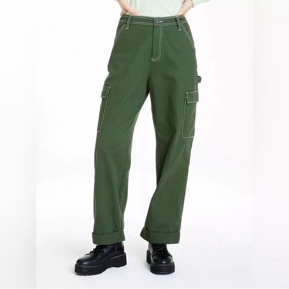Sandy Liang for Target Forest Green Trousers size 12 - Picture 1 of 6